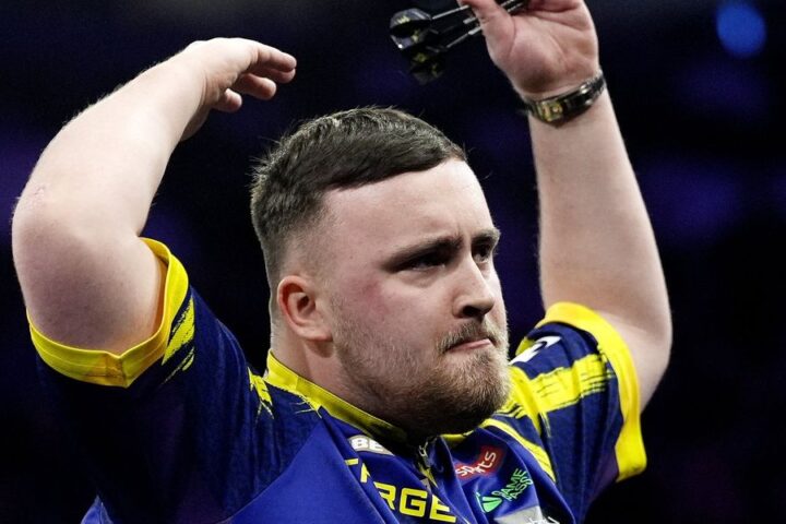 Luke Littler exits stage after defeat to Gian van Veen in Premier League Darts