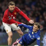 Luke Shaw mocks Alejandro Garnacho after Manchester United's win against Chelsea
