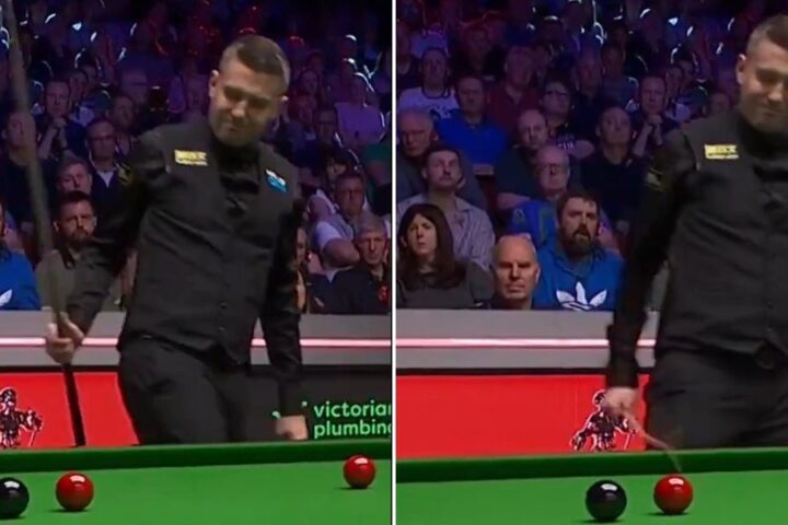 Mark Selby expresses frustration with cue slam during World Championship match against Wu Yize