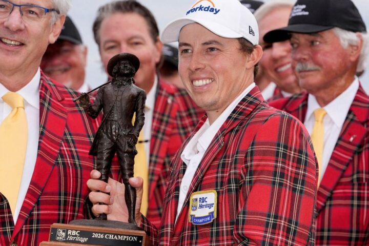 Matt Fitzpatrick overcomes American crowd to claim second PGA Tour win in four weeks