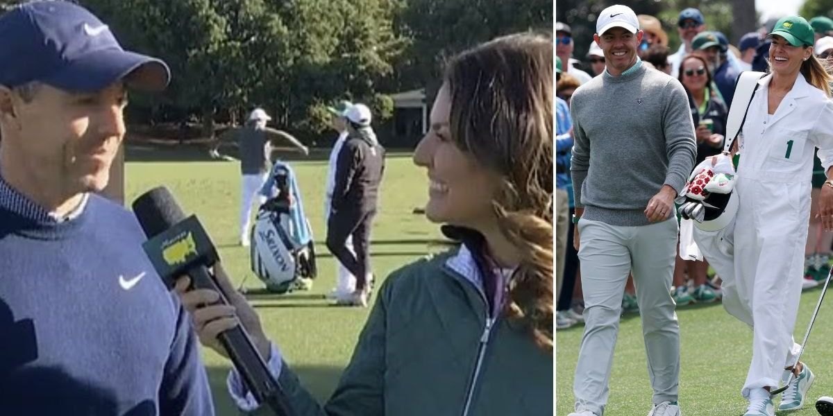 Rory McIlroy and Amanda Balionis share relaxed moment at Masters two years after marriage speculation