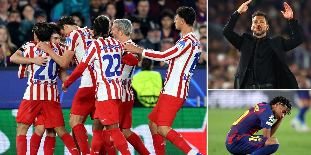 Simeone's Atletico Madrid claims 2-0 win over Barcelona in Champions League quarter-final