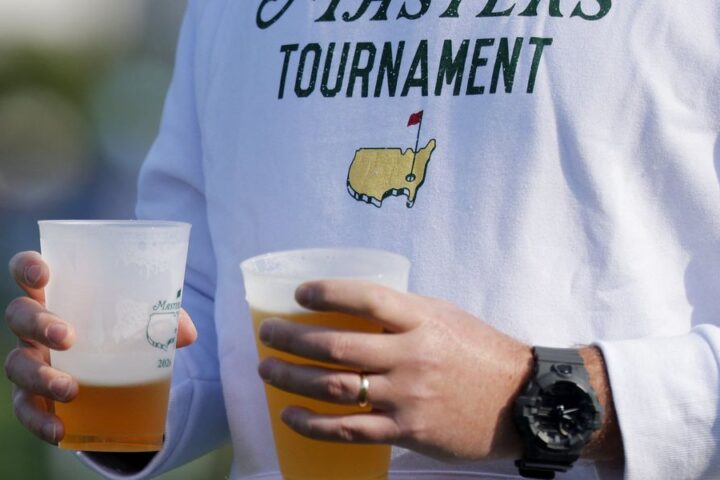 Spectators amazed by affordable pint prices at the Masters Tournament in Augusta