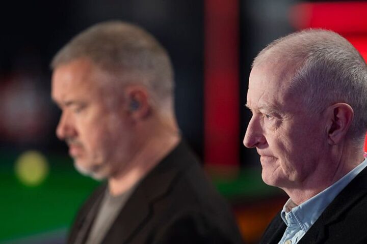 Steve Davis moved to tears by tribute to snooker icon John Virgo at Crucible