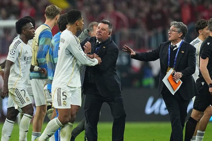 Tempers flare as Real Madrid players confront officials after Bayern Munich defeat