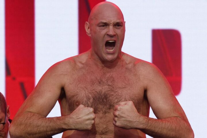 Tyson Fury weighs in at 267.9 pounds ahead of fight with Arslanbek Makhmudov