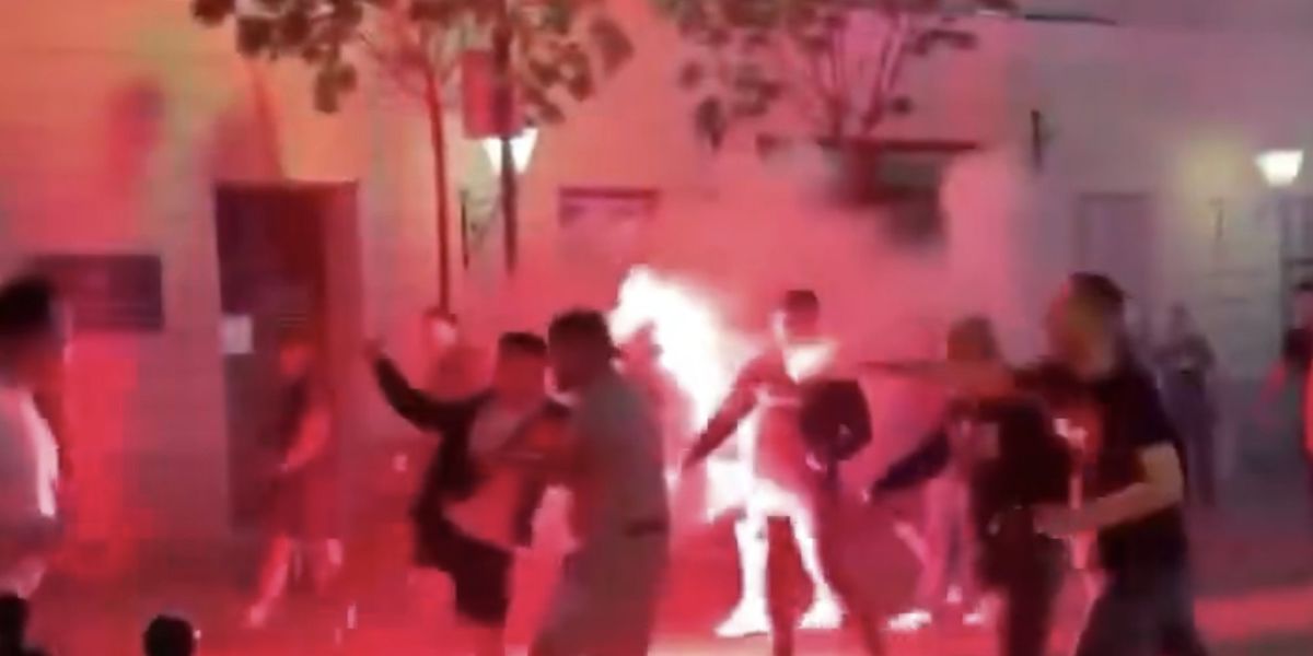 Arsenal and PSG fans clash in Budapest hours before Champions League final