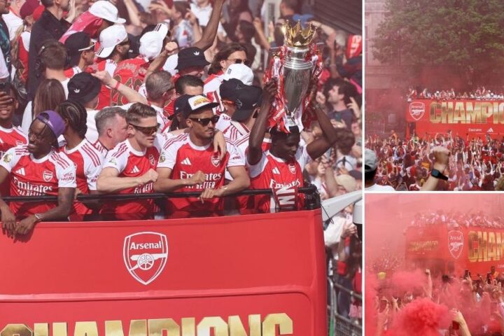 Arsenal title parade brings London to a standstill as over a million fans celebrate