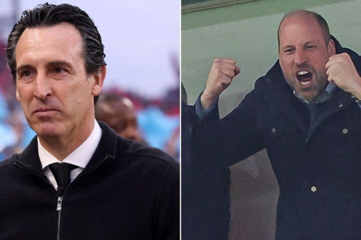 Aston Villa's Unai Emery reveals Prince William celebrated in the dressing room after Europa League win