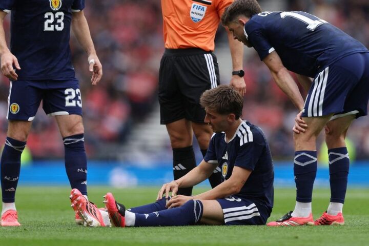 Billy Gilmour ruled out of World Cup following knee injury in friendly match