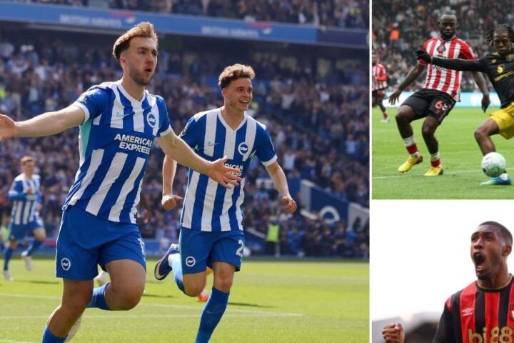 Bournemouth and Brighton secure crucial Premier League wins, while Manchester United held to draw