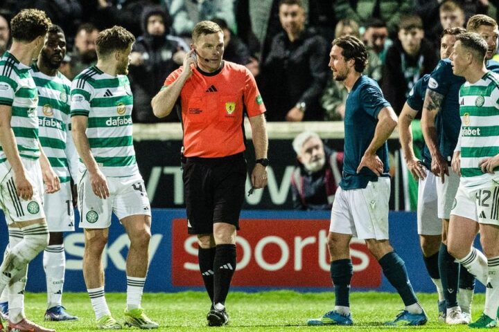 Celtic's controversial penalty victory over Motherwell ignites fury from Hearts in title race