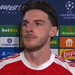 Declan Rice reflects on Arsenal's heartbreaking Champions League final loss to PSG