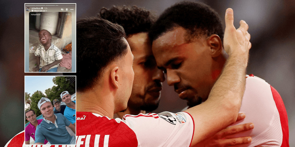Erling Haaland and Richarlison mock Arsenal after Champions League final penalty defeat