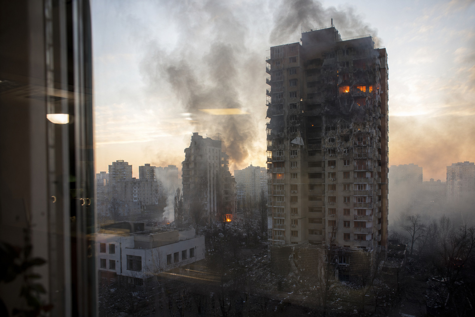 Massive Russian attack kills four in Kyiv as hundreds of missiles and drones target civilian areas