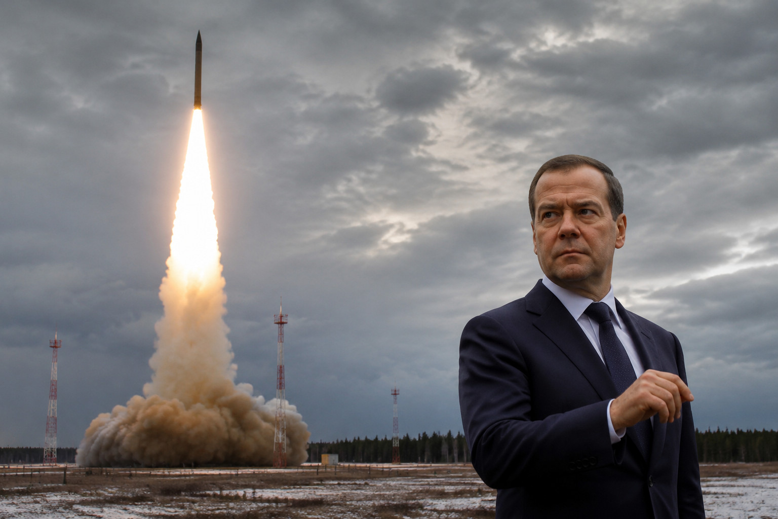 Nuclear threats resurface as Medvedev taunts Europe over Sarmat test