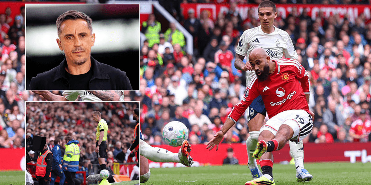 Gary Neville criticizes referee's decision in controversial Manchester United goal against Nottingham Forest