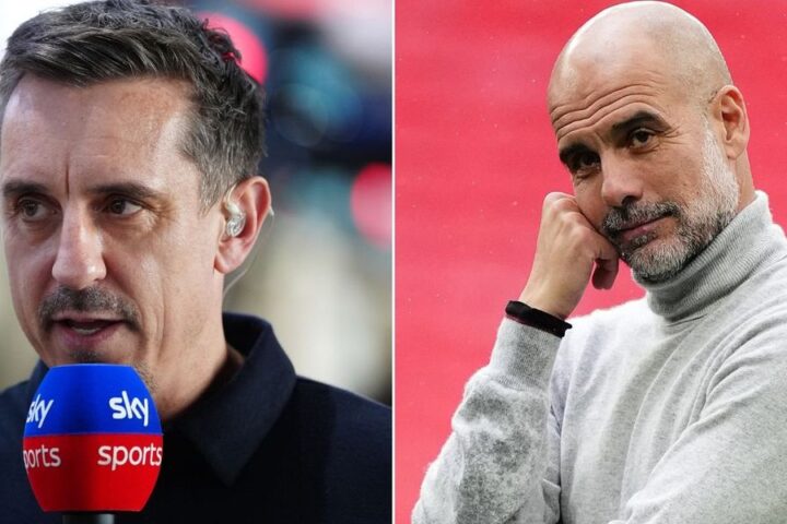 Gary Neville reacts to Pep Guardiola's potential exit from Manchester City amid Premier League tensions