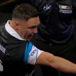 Gerwyn Price pauses Premier League semi-final to have disruptive fan removed in Sheffield