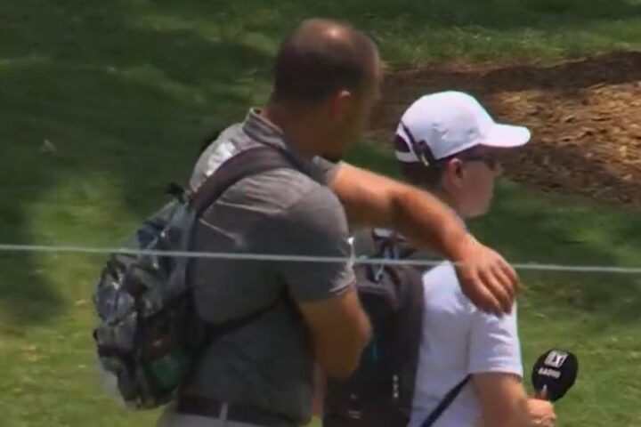 Golfer Nick Taylor unintentionally hits fan during Cadillac Championship at Trump National Doral