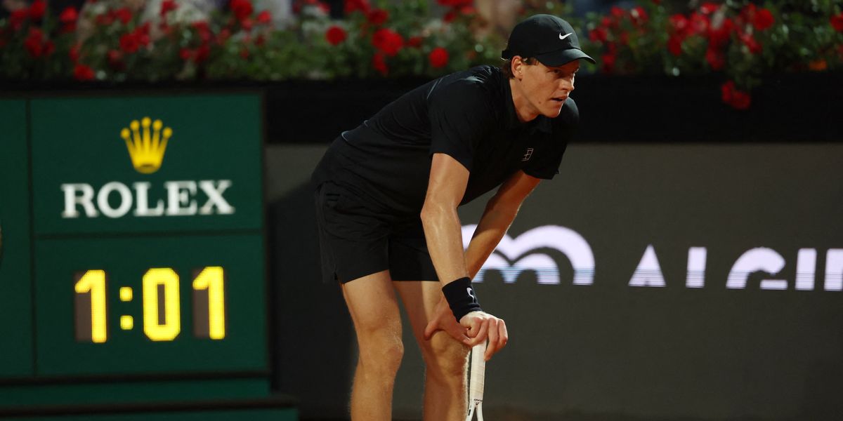 Jannik Sinner struggles with illness during Italian Open semi-final against Daniil Medvedev