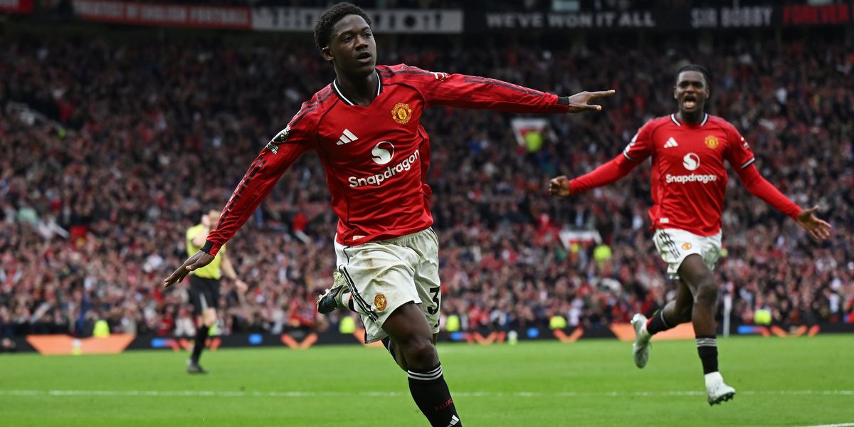 Kobbie Mainoo's late goal secures Manchester United's Champions League spot against Liverpool