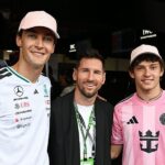 Lionel Messi celebrates Kimi Antonelli's Grand Prix victory among stars in Miami