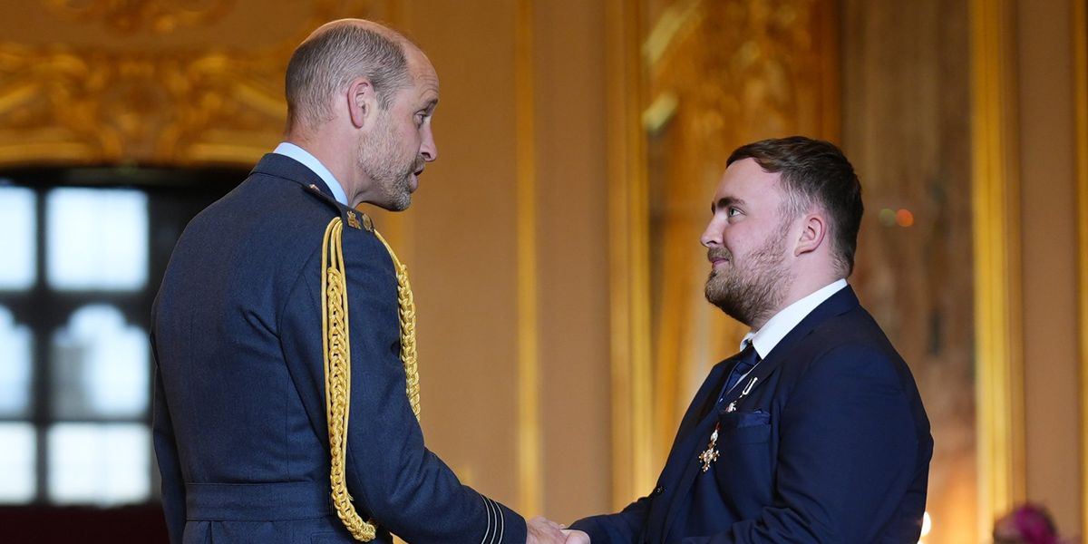Luke Littler shares gratitude after receiving MBE from Prince William at Windsor Castle