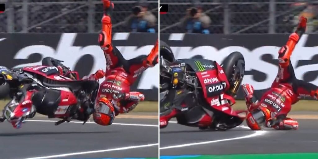 Marc Marquez suffers serious injury from horrific crash at Le Mans ...