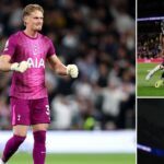 Mathys Tel's dramatic overhead kick leads to penalty as Tottenham draws with Leeds