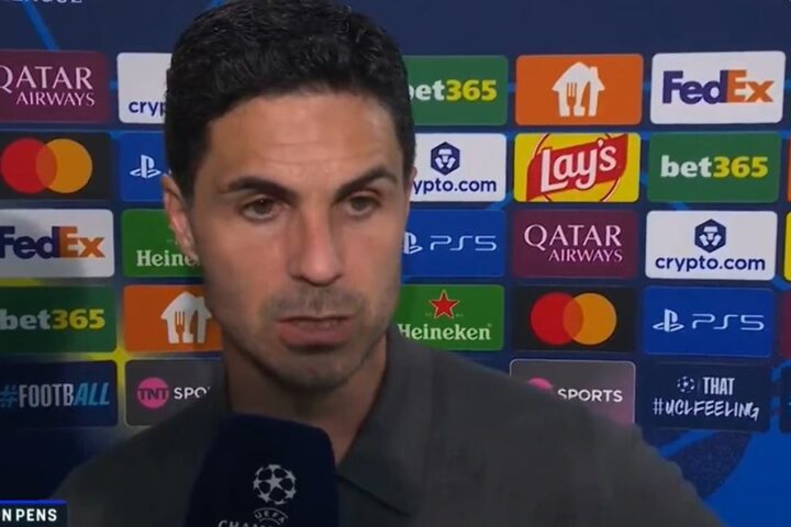Mikel Arteta believes Noni Madueke deserved penalty during Champions League final loss