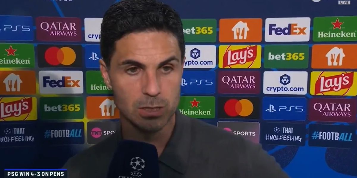 Mikel Arteta believes Noni Madueke deserved penalty during Champions League final loss
