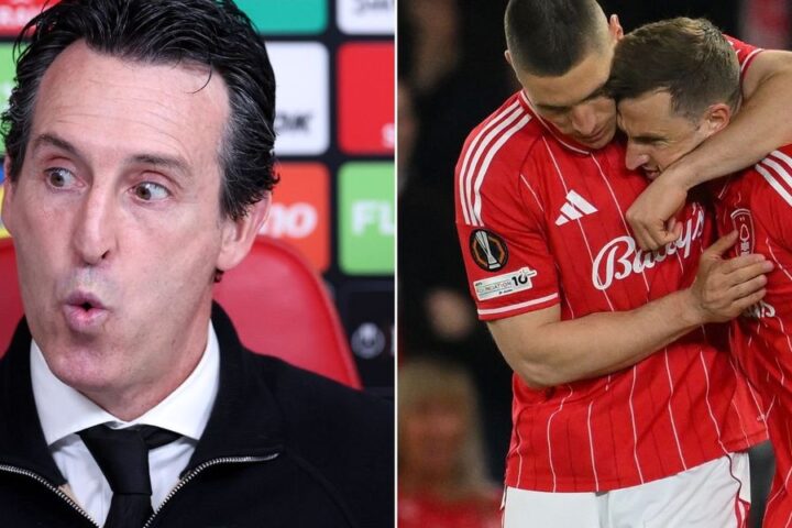 Unai Emery criticises VAR after Aston Villa's Europa League defeat to Nottingham Forest
