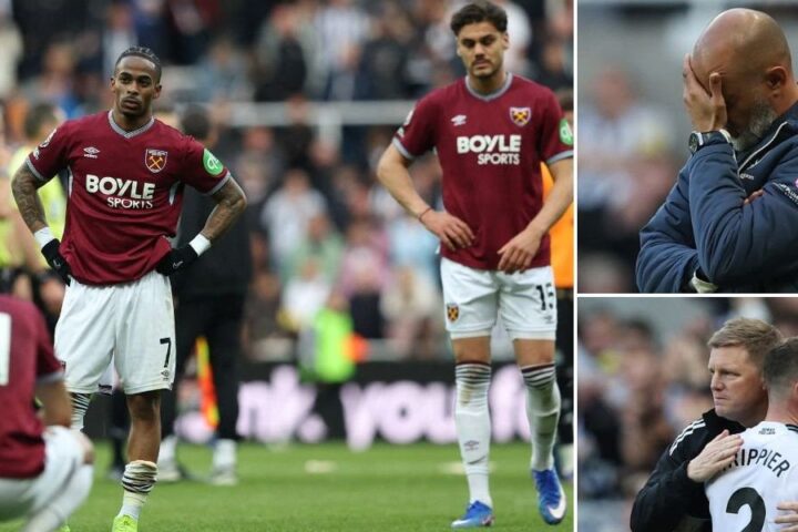 West Ham faces relegation after defeat to Newcastle, with hopes resting on Chelsea