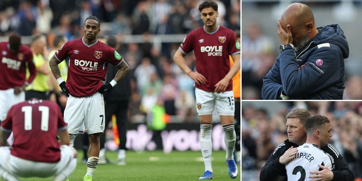 West Ham faces relegation after defeat to Newcastle, with hopes resting on Chelsea