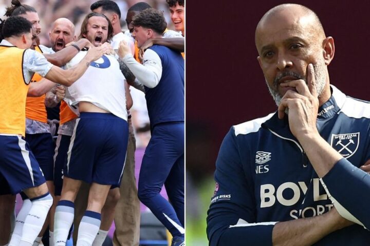 West Ham relegated despite win as Tottenham narrowly escape drop on final Premier League day