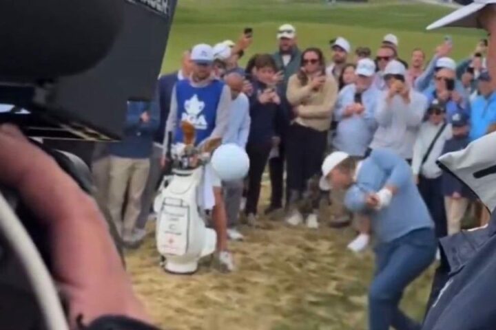 Wyndham Clark sends golf ball into crowd at PGA Championship, narrowly missing spectators