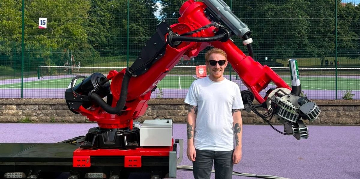 AI robot replicates Jannik Sinner's fast serves for fans at Wimbledon