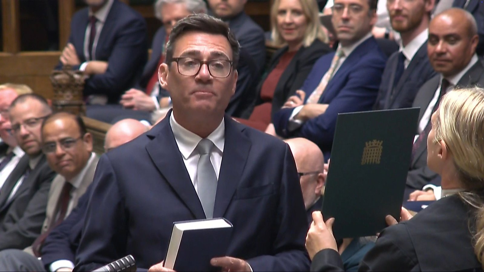 Andy Burnham sworn in as MP amid ambitions for Labour leadership