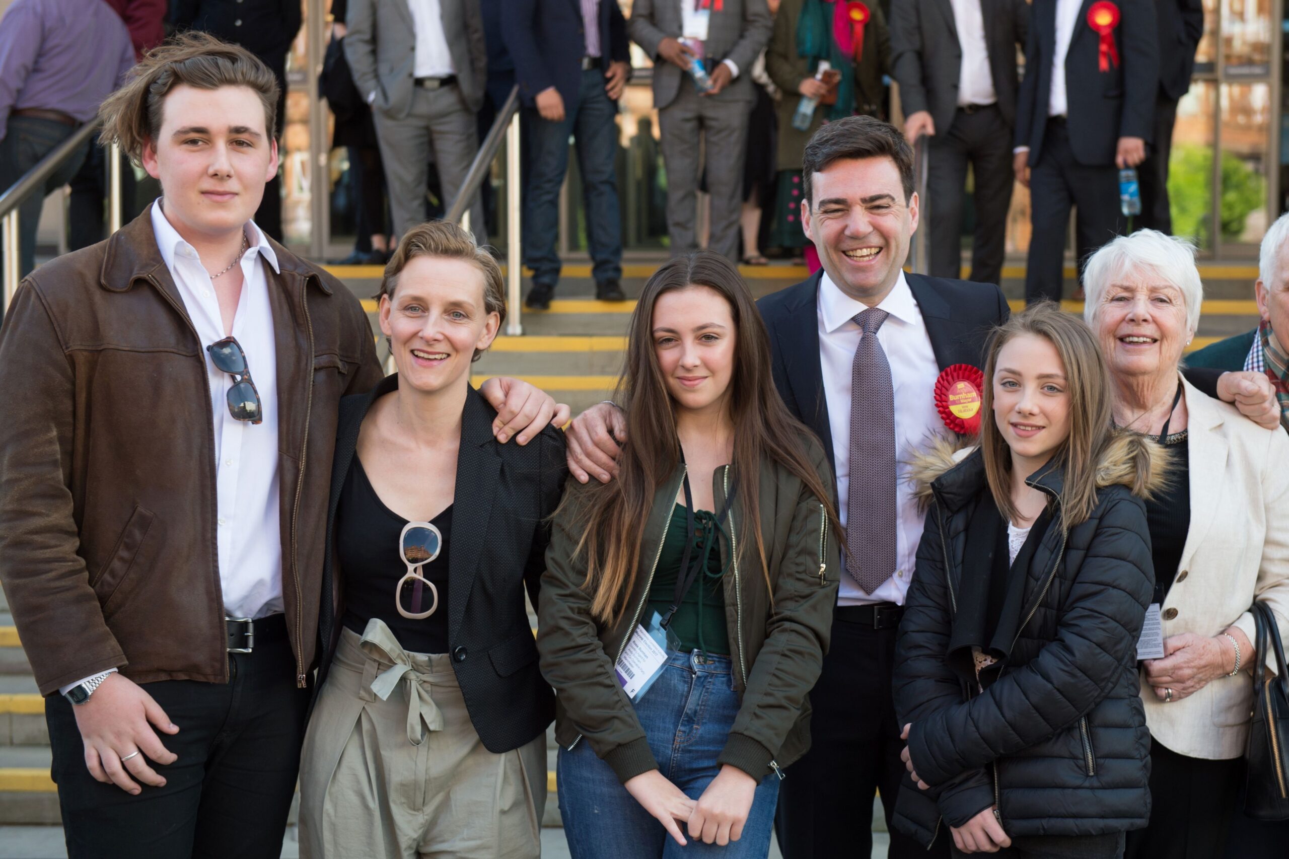 Andy Burnham's son overshadowed by his height as he eyes Downing Street