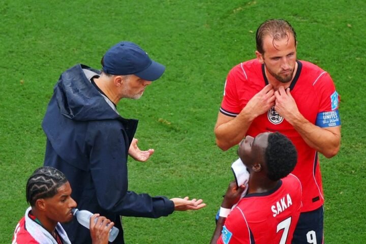 England's World Cup match against Panama marred by confusion over new throw-in rule