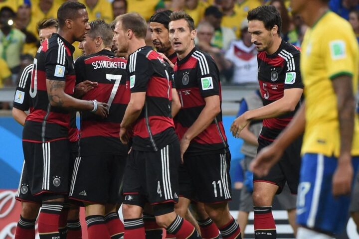 Germany's historic 7-1 victory over Brazil in World Cup semi-final leaves host nation reeling