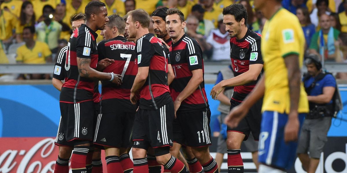 Germany's historic 7-1 victory over Brazil in World Cup semi-final leaves host nation reeling