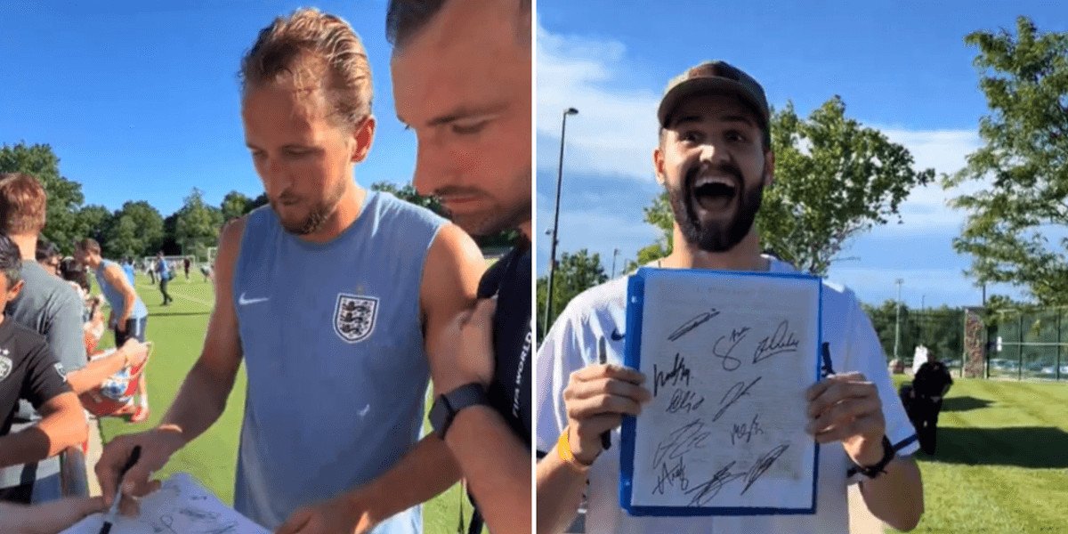 Harry Kane among England players misled into signing US Declaration of Independence prank