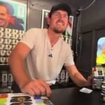Harry Maguire seen selling Panini stickers in New York after missing England squad selection
