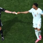 Kylian Mbappe's unusual exchange with referee Michael Oliver during France's World Cup victory over Norway