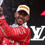 Lewis Hamilton congratulates Kimi Antonelli and Mercedes after second place at Monaco Grand Prix