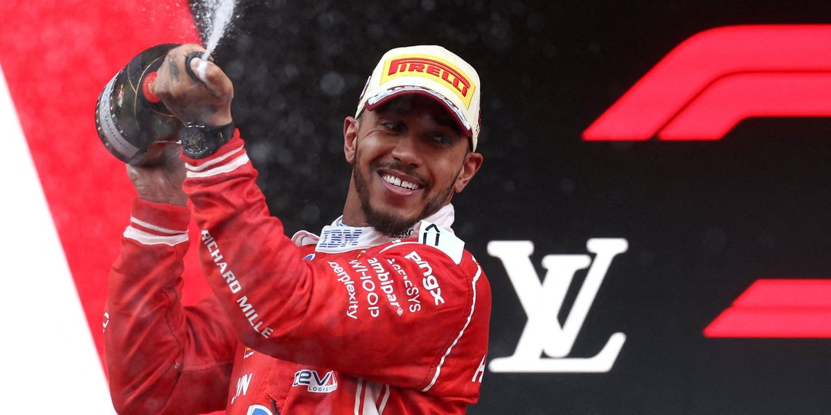 Lewis Hamilton congratulates Kimi Antonelli and Mercedes after second place at Monaco Grand Prix