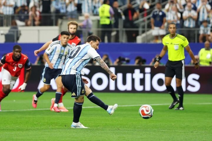 Lionel Messi misses penalty as Argentina faces Austria in World Cup clash