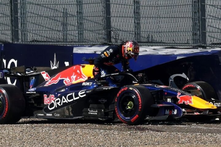 Max Verstappen's crash ends Austrian Grand Prix qualifying as Red Bull investigates mechanical issue